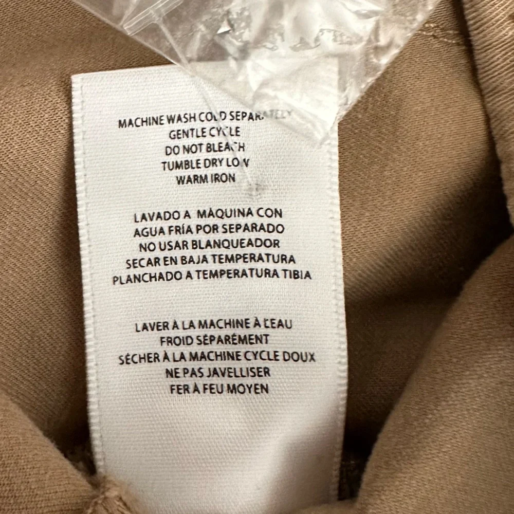 Kut From The Kloth Khaki Utility Jacket Women’s Small Button Front Cotton Blend - Picture 5 of 7